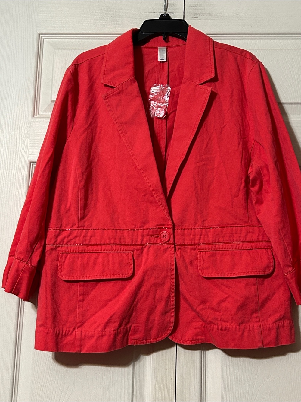 Old Navy -XXL - Women’s Coral  Single-Button Cotton Blazer